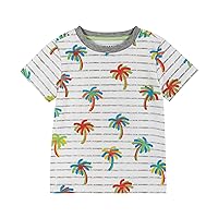 Andy & Evan Boys' Graphic Tee-Shirts, Breathable Lightweight Spring Summer Shirts for Boys and Kids, Stylish Designs