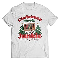 Chirstmas Movie Junkie Shirt, Christmas Shirts, Womens Christmas Tops, Christmas Shirts For Women, Family Christmas Shirt Tshirt, Tank Top, V-Neck, Long Sleeve, Sweatshirt, Hoodie