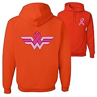 Wonder Woman Breast Cancer Awareness FRONT&BACK Hoodies