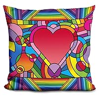 Peace Love Music B Decorative Accent Throw Pillow