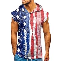 Shirts American Flag Mens Slimming Tank Muscle Print t Shirt Mens Workout Shirts Cotton Gym Theme Shirt