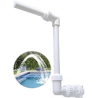 Pool Waterfall Fountain Spray – Adjustable Pool Water Sprinkler & Aerator for Inground & Hard-Sided Aboveground Swimming Pools - Easy Attach to Return Fitting - Fully Variable Spray Height & Location