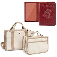 Passport Holder Women + 2in1 Everything Tote Bag