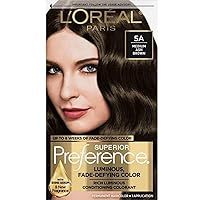 Superior Preference Fade-Defying + Shine Permanent Hair Color, 5A Medium Ash Brown, Pack of 1, Hair Dye