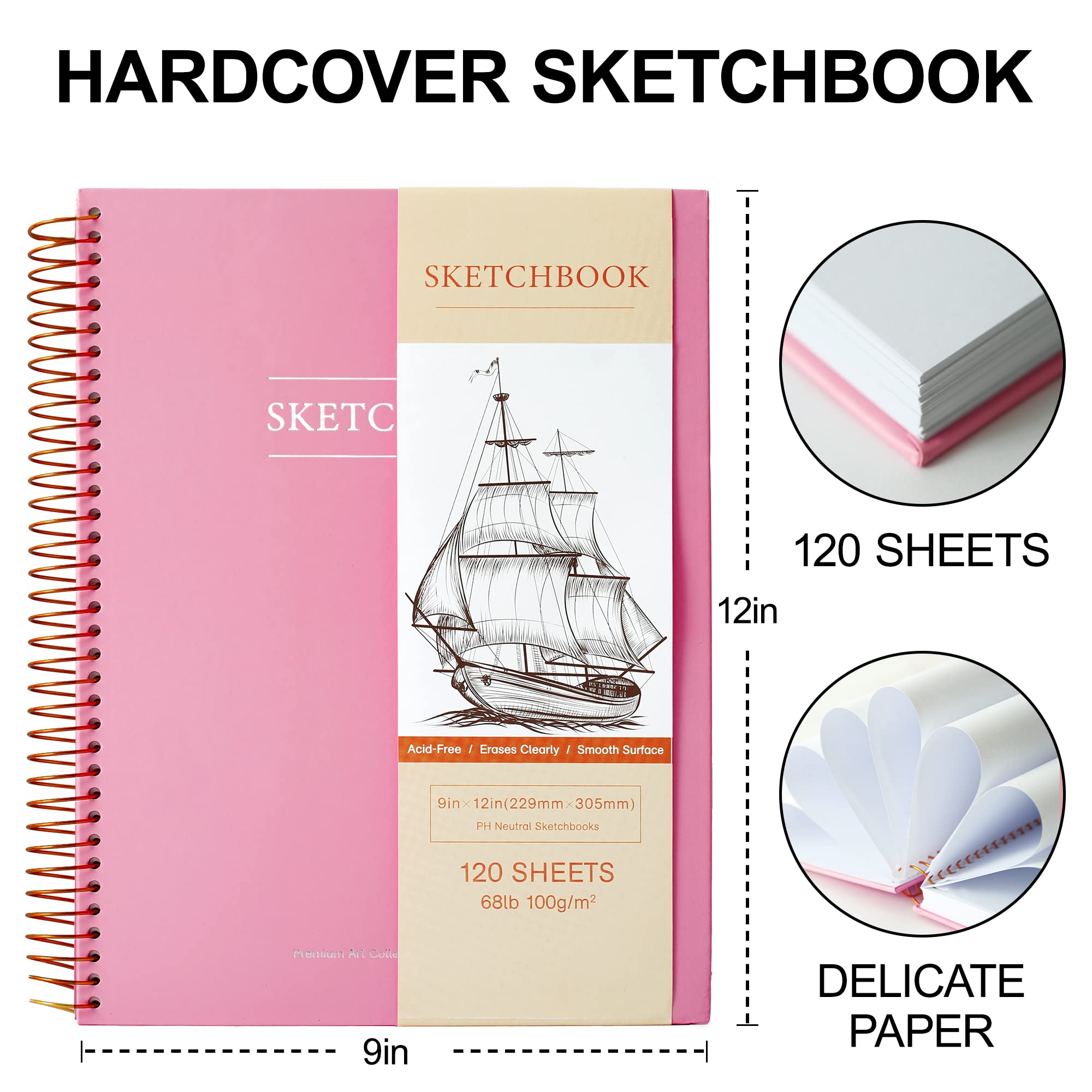 Poly Cover Sketch Book, Heavyweight, 9