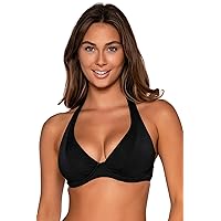 Sunsets Women's Standard Muse Halter Swimsuit Bikini Top with Underwire & Removable Cups