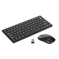 Keyboard, KM901 Keyboard Mouse Combo 2.4G 78 Key Mini Keyboard and Mouse Set Portable Office Combo