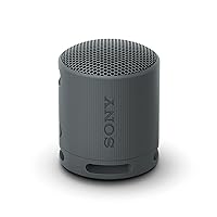 Sony SRS-XB100 Wireless Bluetooth Portable Lightweight Super-Compact Travel Speaker, Extra-Durable IP67 Waterproof & Dustproof, 16 Hour Battery, Versatile Strap, and Hands-Free Calling, Black New