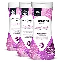 Summer's Eve Island Splash Refreshing Daily All Over Feminine Body Wash, Removes Odor, Feminine Wash pH Balanced, 15 fl oz, 3 Pack