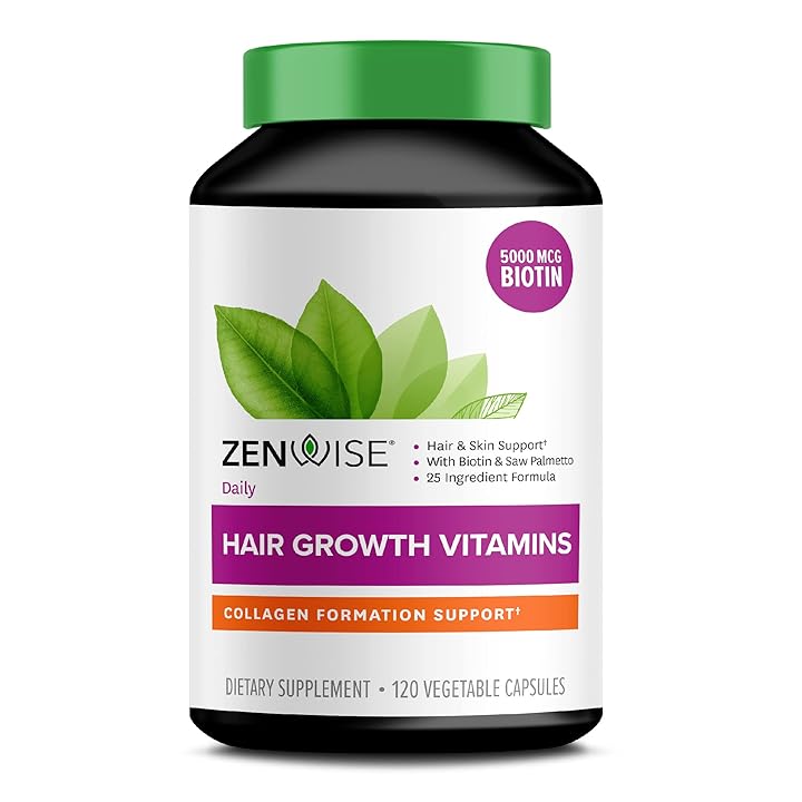 Mua Zenwise Hair Growth Vitamins - Hair Loss Treatment with Biotin, Saw  Palmetto DHT Blocker, and Vitamins to Stimulate Faster Regrowth and Curb  Thinning - Supplement for Men and Women - 120