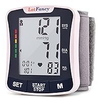 Wrist Blood Pressure Monitor, Talking BP Machine with Voice Broadcast, Cuff (5.3