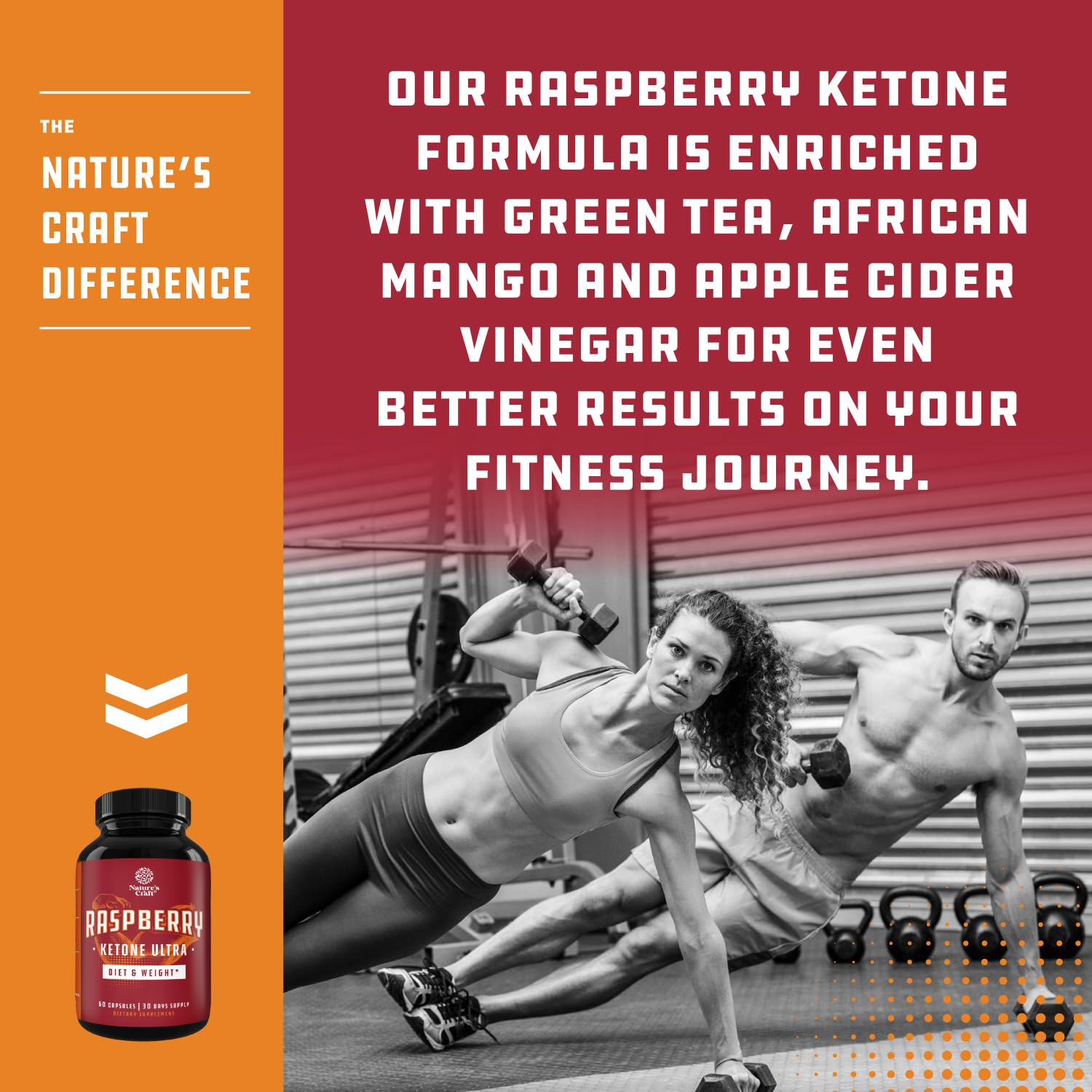 Bundle of Raspberry Ketones, Green Tea Extract & African Mango Blend and Extra Strength Zinc Gummies for Adults - Potent Ingredients to Speed Up Weight Loss, Gluten and Gelatin Free