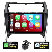 for Android 11 Compatible with Wirelessly Carplay Android Auto,Car Radio Stereo Bluetooth Navigation GPS WiFi FM/AM 8 core 4GB+64GB 1280X720 TouchScreen Rear Camera for Toyota Camry 2012-2014
