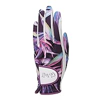 Glove It Ladies Golf Glove - Lightweight and Soft Cabretta Leather Golf Glove for Womens, Features UV Protection - Bird of Paradise