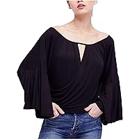 Free People Womens Key Hole Pullover Blouse