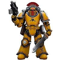 HiPlay JoyToy Warhammer 30K The Horus Heresy Collectible Figure: Imperial Fists Legion MkIII Tactical Squad Sergeant with Power Sword 1:18 Scale Action Figures JT9046