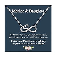 UNGENT THEM Infinity Heart Necklace for Girls, Birthday Valentines' Day Graduation Confirmation Christmas Back to School Gifts for Teens, Girls