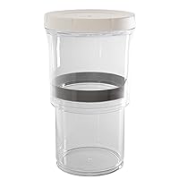 Botto The Adjustable Airtight Container | Push Down To Remove Air And Adjust Contents Between 16 oz & 32 oz (Clear) (1)