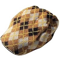 Soft Knit Argyle Acrylic Hunting Hat Unisex Men Women