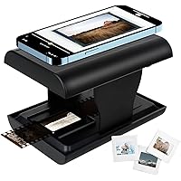 DGODRT 35mm Mobile Film and Slide Scanner for Old Slides to JPG, Slide & Negative Folding Scanner with LED Backlight, Chritmas Gifts for Family, Friends, Support Editing and Sharing