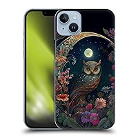 Head Case Designs Officially Licensed JK Stewart Owl Key Art Hard Back Case Compatible with Apple iPhone 14 Plus