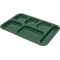 Carlisle FoodService Products Right Hand 6-Compartment Melamine Tray 14.5