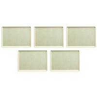 Set of 5 (OF-15) 17.7 inches (45 cm) Long Cloth Tray, Yellow Most NS