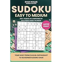 Sudoku Puzzles for Adults:: An Easy-to-Medium Sudoku Book for Seniors and Teens. Large Print for Easy, Friendly Reading – Two Puzzles Per Page