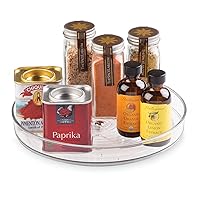 iDesign Recycled Plastic Lazy Susan Turntable Organizer Pantry, Bathroom, General Storage and More, The Linus Collection, 9