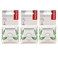 Peppermint Dental Floss 55 Yards Vegan and Non-Toxic Oral Care Boost Total Tooth & Gum Protection Clear - Pack of 3