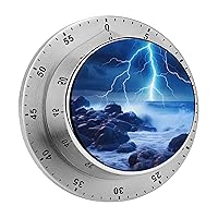 Ocean Thundering Storm Kitchen Timer Countdown Cooking Timer Reminder Wind Up Timer for Home Study