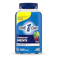 One A Day Men’s Multivitamin Gummies, Multivitamin for Men with Vitamin A, C, D, E, Calcium & More To Support Healthy Muscle Function, Gummies, 230 Count