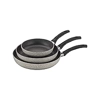 Parma by HENCKELS 3-pc Nonstick Pot and Pan Set, Made in Italy, Set includes 8-inch, 10-inch and 12-inch fry pan