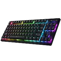 Razer DeathStalker V2 Pro TKL Wireless Gaming Keyboard: Low-Profile Optical Switches - Linear Red - HyperSpeed Wireless & Bluetooth 5.0 - Up to 200 Hrs - Ultra-Durable Coated Keycaps - Chroma RGB