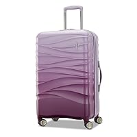American Tourister Cascade Hardside Expandable Luggage Wheels, Purple Haze, 24-Inch Spinner
