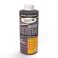 SamaN Interior Water Based Wood Stain - Natural Stain for Furniture, Moldings, Wood Paneling, Cabinets (Eggplant TEW-107-12, 12 oz)
