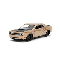 Pink Slips 1:32 W2 2012 Dodge Challenger SRT8 Die-Cast Car, Toys for Kids and Adults (Metallic Gold)
