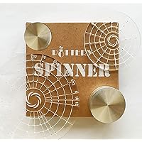 lovielf Ceramic Pottery Trimmer Spinner Rotary Disc Wheel Trimmer Tool Gadget Set Kit (Set A (2 Spinner + 2 Disc))