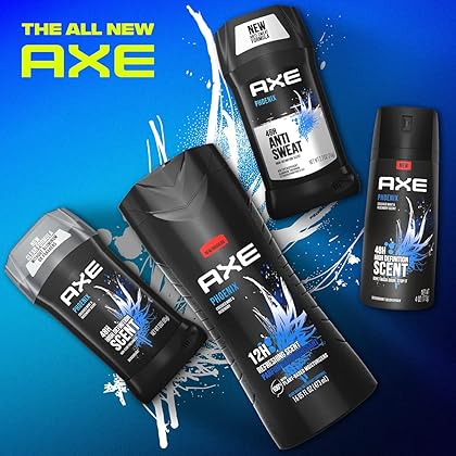 AXE Antiperspirant Deodorant for Men Phoenix 4PK 48H Sweat & Odor Protection for Long Lasting Freshness, Crushed Mint & Rosemary Men's Deodorant 2.7 Ounce (Pack of 4)