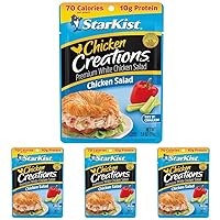 StarKist Chicken Creations, Chicken Salad, Single Serve Pouch, 2.6 oz (Pack of 4)