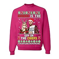 Karma Is The Guy On The Ch.. Swift Ugly Christmas Sweater Crewneck Sweatshirt