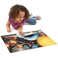 Melissa & Doug Solar System: 48-Piece Floor Puzzle + Free Scratch Art Mini-Pad Bundle [04138]