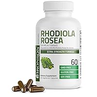 Rhodiola Rosea Vegetarian Capsules - Adaptogenic Herb - Brain, Stress & Mood Support - Non-GMO, 60 Count