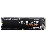 Western Digital WD_BLACK 2TB SN770 NVMe Internal Gaming SSD Solid State Drive - Gen4 PCIe, M.2 2280, Up to 5,150 MB/s - WDS200T3X0E