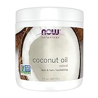 NOW Solutions, Coconut Oil, Naturally Revitalizing for Skin and Hair, Conditioning Moisturizer, 7-Ounce