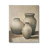 Stupell Industries Clay Plant Pottery Jars Still Life Pencil Sketch, Design by Andre Mazo
