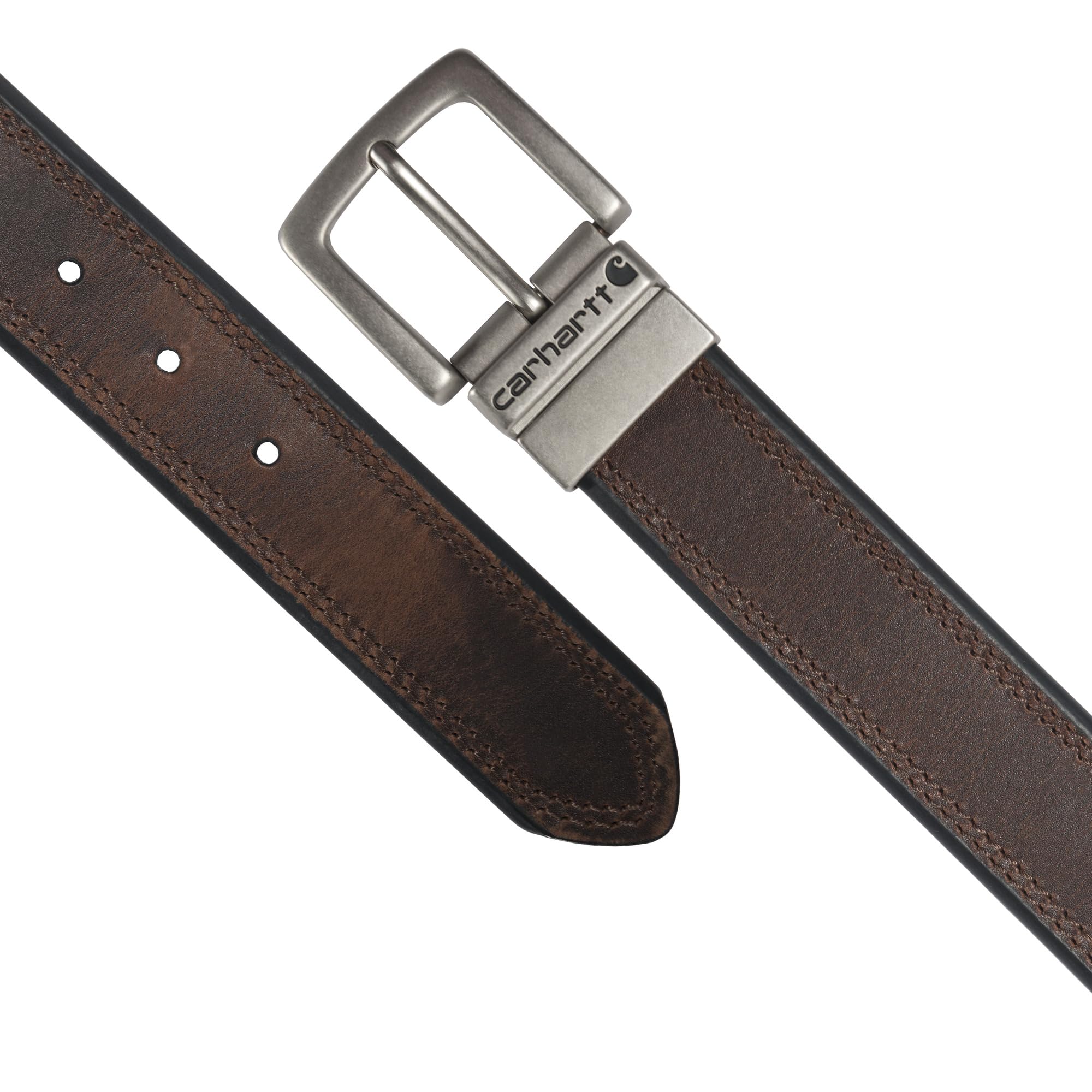 Carhartt Men's Oil Finish Reversible Belt, Available in Multiple Colors & Sizes
