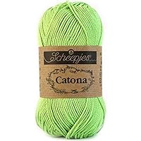 Catona Scheepjes Yarn 50gm Mercerized Cotton (513 Apple Green)