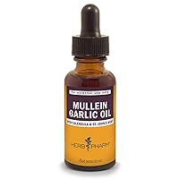 Mullein Garlic Herbal Oil - contains Calendula, Garlic, Mullein flower, St. John's Wort, Olive Oil, 1 Ounce