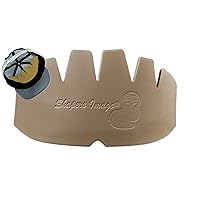 CapPro Baseball Crown Insert for Fitted Caps and Snapback (4 Count, Beige)